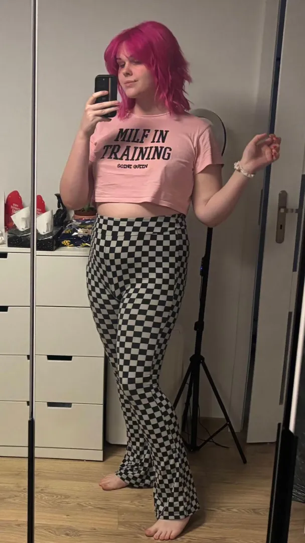 Random post, but remember dear bimbos that you do not have to look 300% bimbo 24/7. This is your life, not a job. It's nice to have a comfy first, slutty second, lounging outfit that lets you to be bimbo when you're resting. posted by LeXXieX