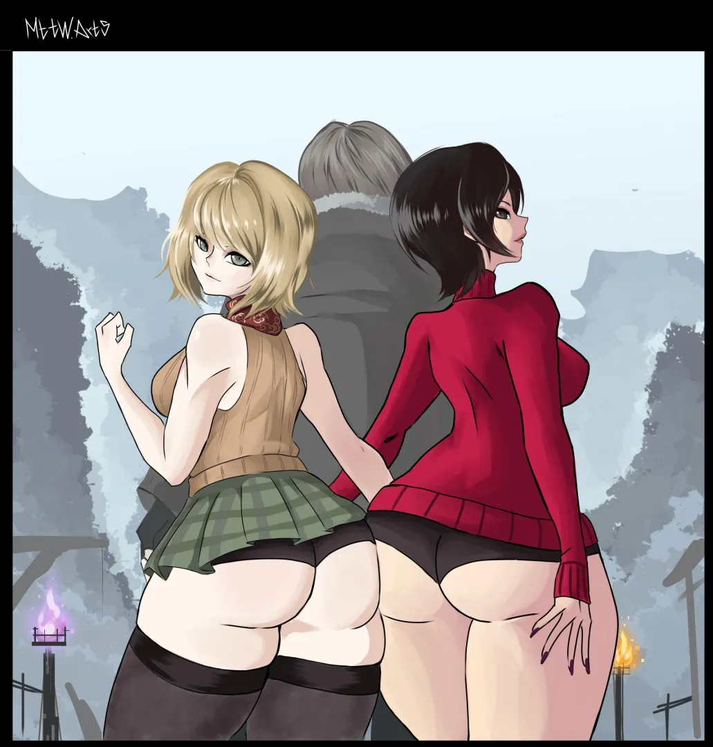RE4 Ashley and Ada art made by Me (MttW.Arts) posted by Matt_Strife