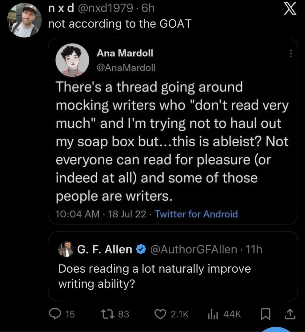 reading is ableist posted by violargento