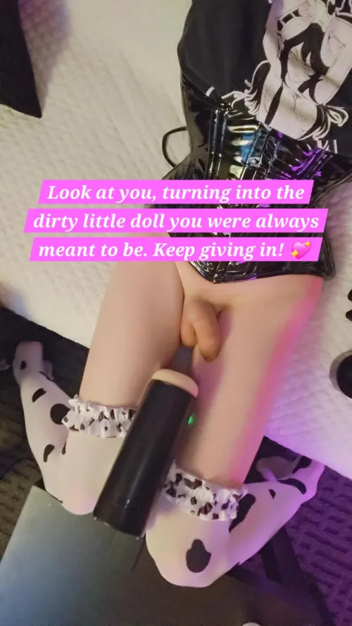 Ready to be milked like a good little cow  by MoxxiebyProxxie