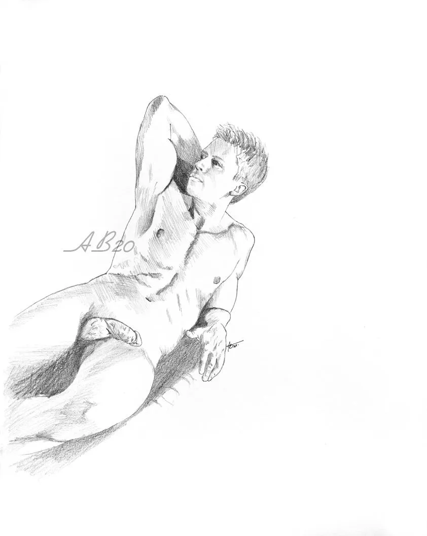 Reclining Nude 2020 - pencil by me (alphabeta39) posted by alphabeta39