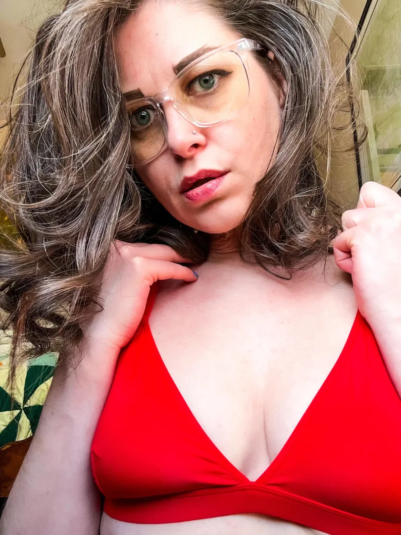 red bralette [IRTR] posted by OneBlueIris