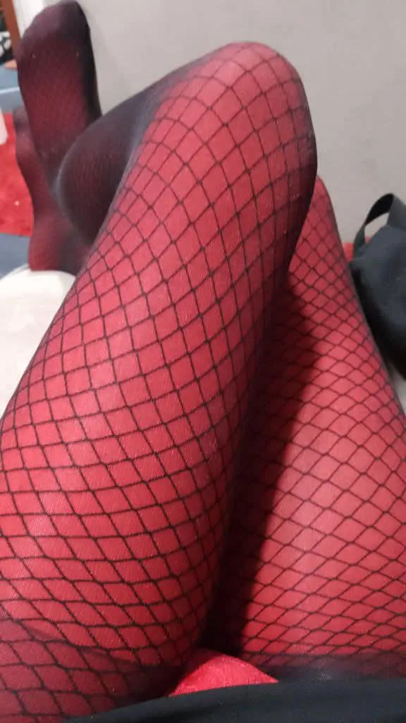 Red ones sexy fishnets for men only if you like XXX posted by Clean_Chard164