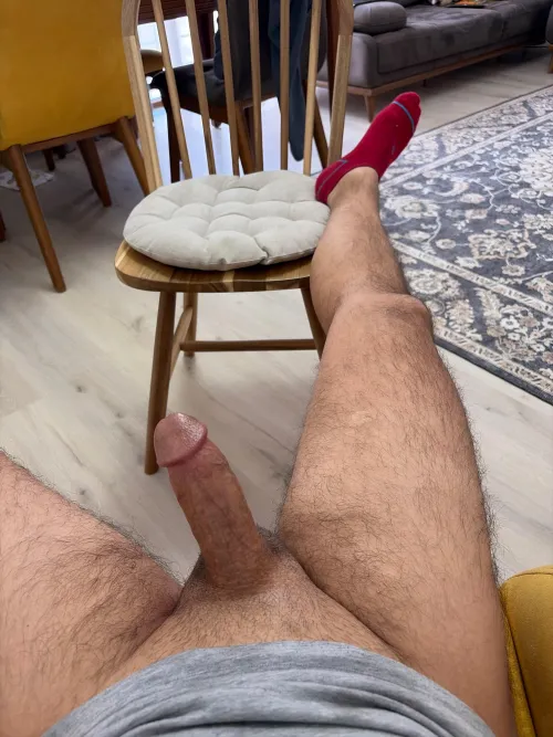 Red socks from Istanbul by UnusualToe34