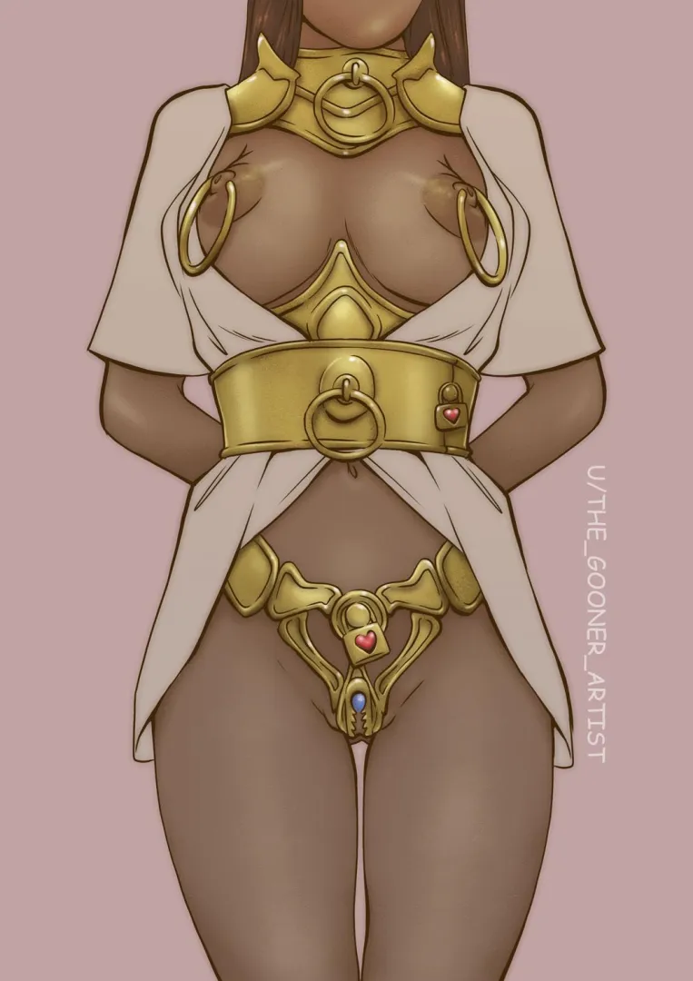 Regal chastity attire by me (The_gooner_artist) posted by the_gooner_artist