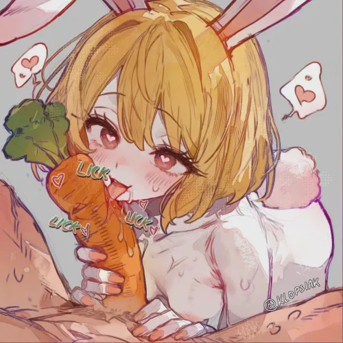 Relax sweetheart, my carrot wont go anywhere.. its all yours by ehetenandaio121