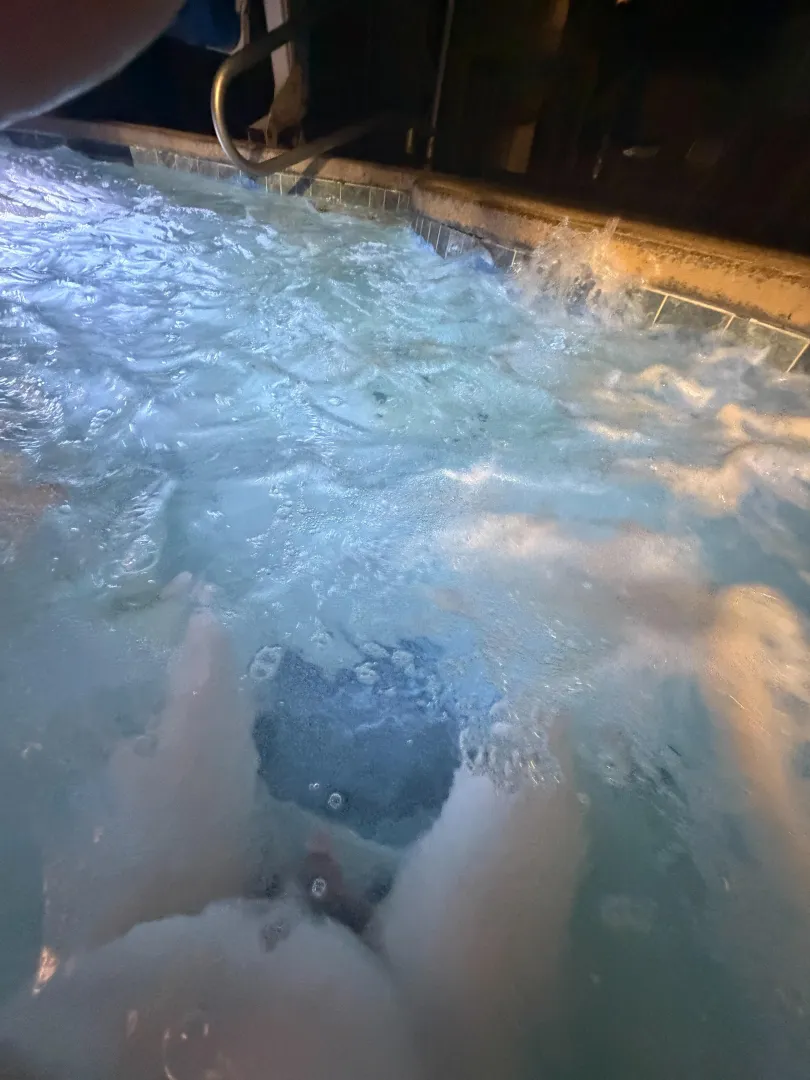 Relaxing in the hot tub - bend, or posted by Sweaty_Affect_5659