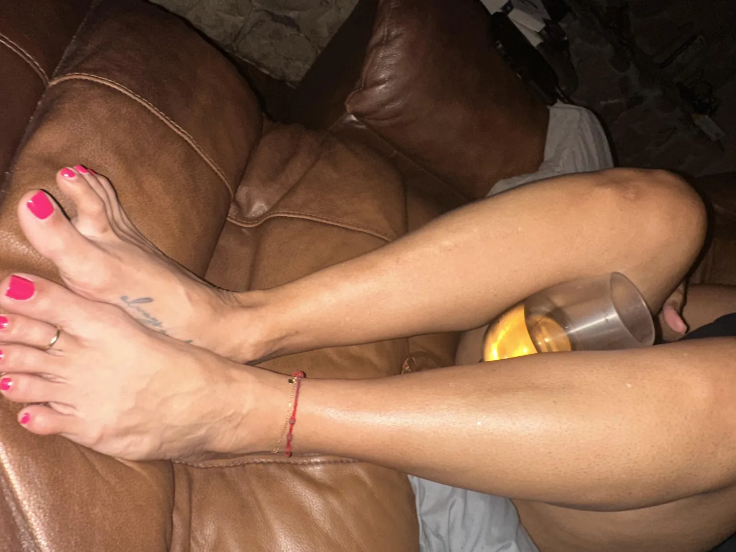 Relaxing with wine and my anklet ❌⭕️Mia posted by Only-Writing-4005