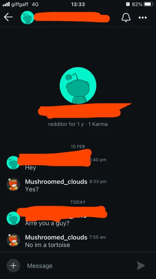 Remember its funny to mess with fake people…. 1year and 1 karma sure… by Mushroomed_clouds