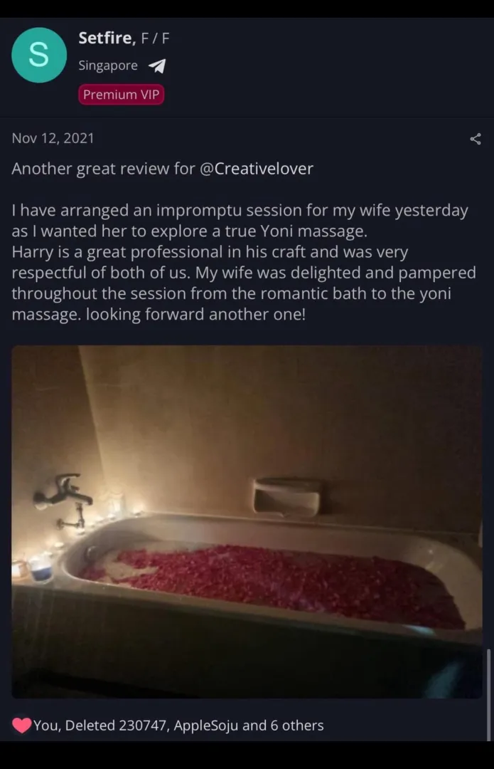 Repost: An evening in paradise - Cleopatra style Erotic Rose Petal Milk Bath therapy (no monetary exchange) posted by creativelover_usc