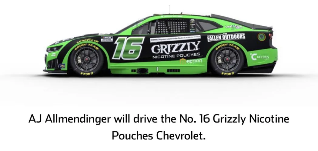 Repost cause imma dumbass and this is not SVG. Grizz shoutout - nascar ‘26 Chevy livery. by get-off-of-my-lawn