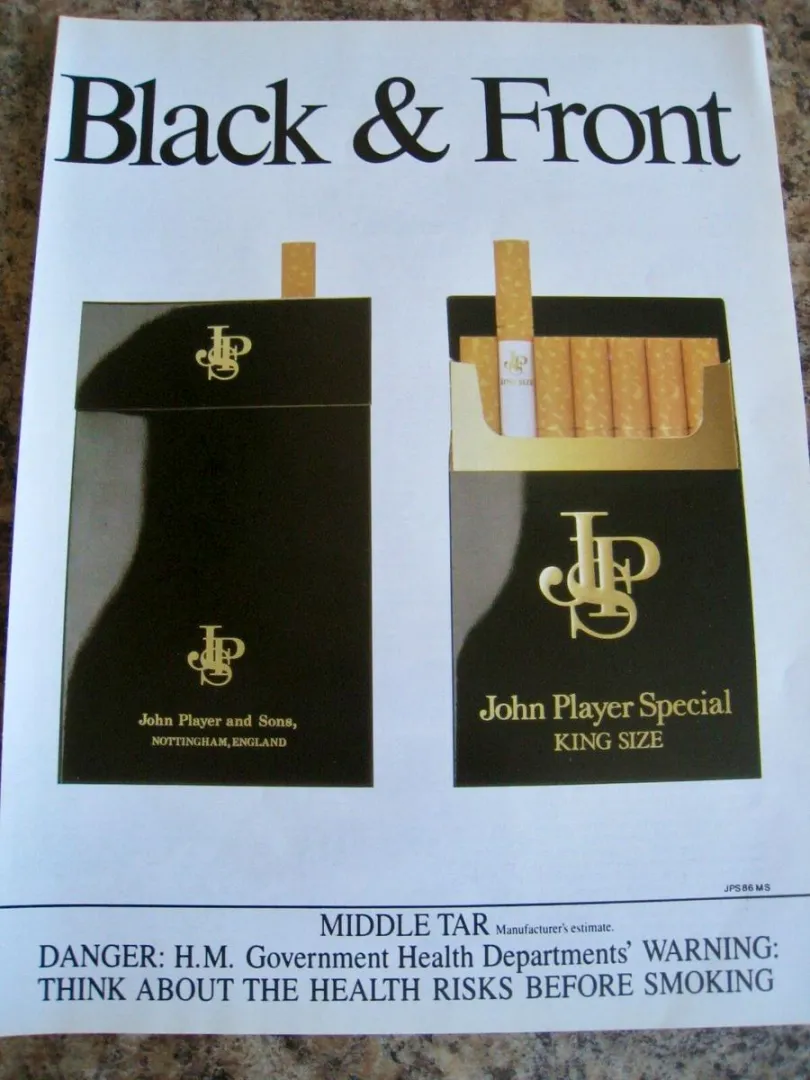 Retro 80s JPS black advert (uk) posted by neighboy28