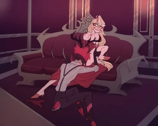 Return home after a fancy date(art by @deerlydepart) by 33333Ducky