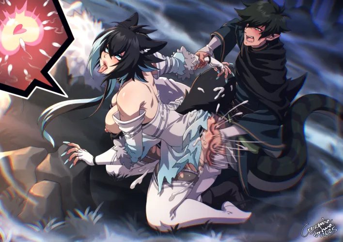 Revenge of the lizard Wizard [Deathblight Barghest] (Crescentia Fortuna) by Crescentia-Fortuna