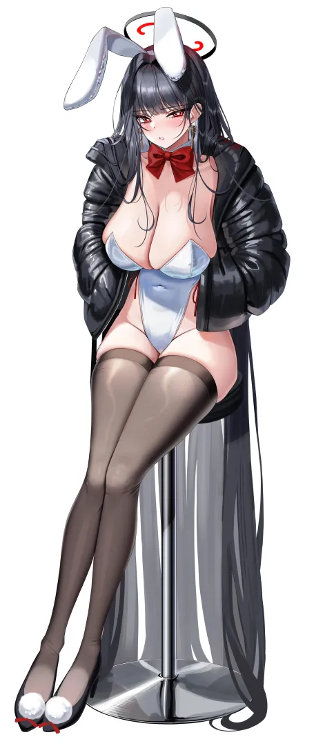 Rio in bunny outfit and black jacket (GoonSSO / GOONSSO) [Blue Archive] posted by elegantloveglimmer