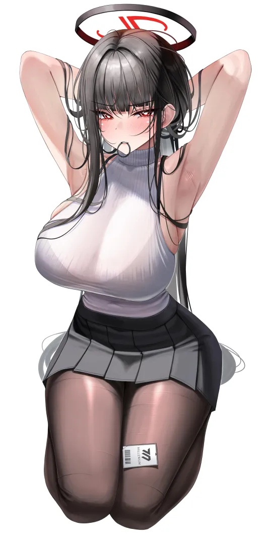 Rio tying hair (GoonSSO / GOONSSO) [Blue Archive] posted by elegantloveglimmer