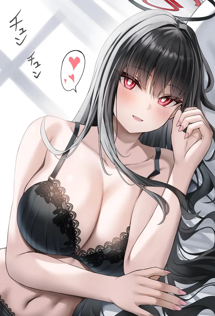 Rio wishing good morning (なの / Nano_1227) [Blue Archive] posted by elegantloveglimmer