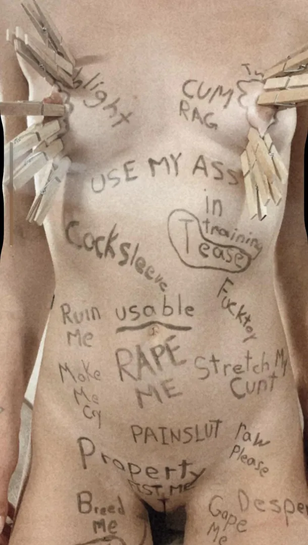 Rip a peg off every time I cum posted by littlebreadslut