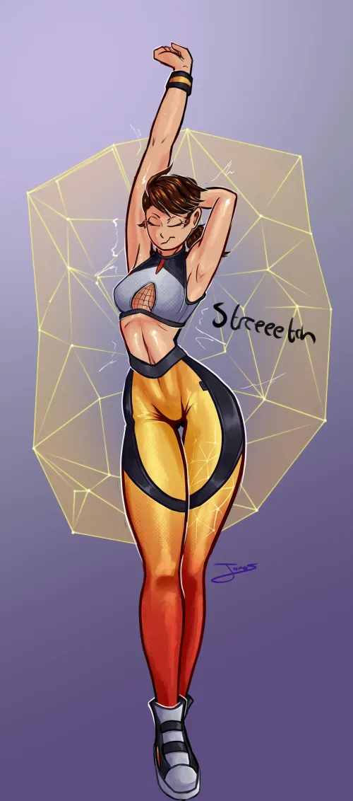 Rivals Peni Stretching in a Sexy Sports Bra by Jawlee5808