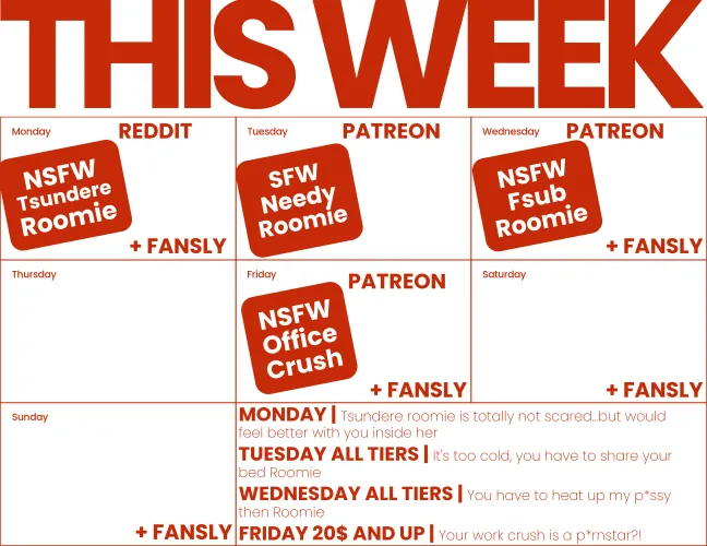 Roomies taking center stage in the first half of the week by Girl_In_Dungarees