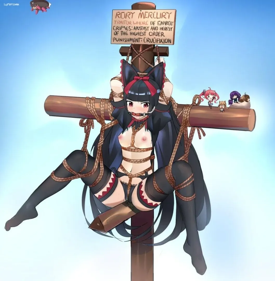 Rory all tied up, ready for public use/punishment~ [Artist: lumpychan] posted by J_Alt3r