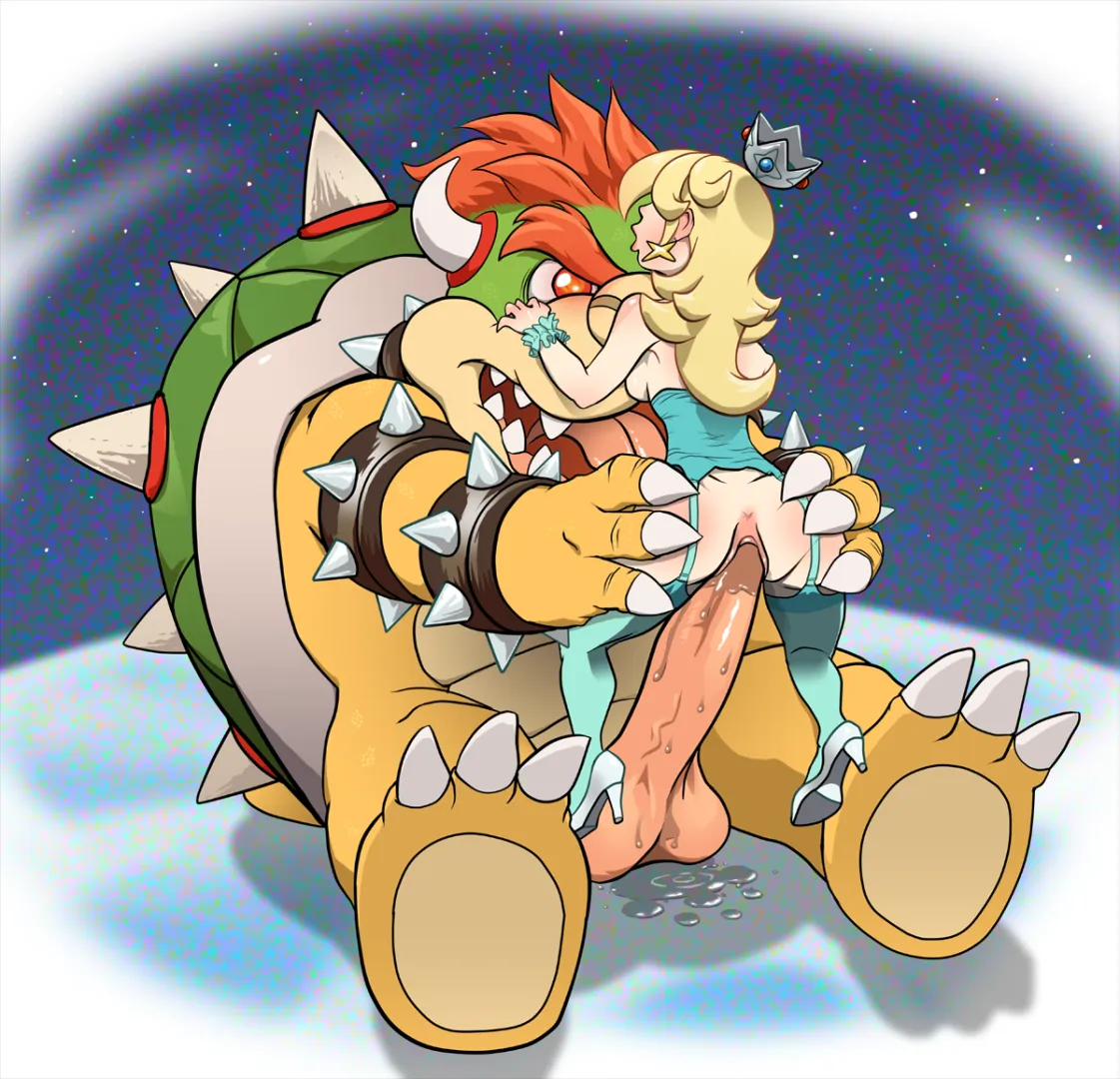 Rosalina X Bowser posted by Femboy_in_Training17