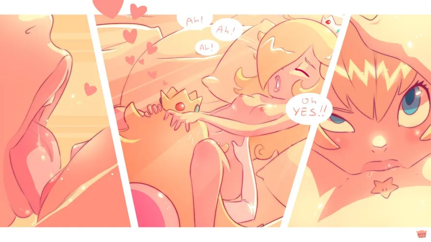 Rosalina X Peach by Femboy_in_Training17