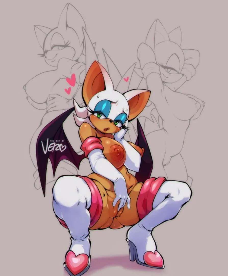 Rouge the Bat (theartofvero) [Sonic the Hedgehog] posted by Sunnyhhbabe