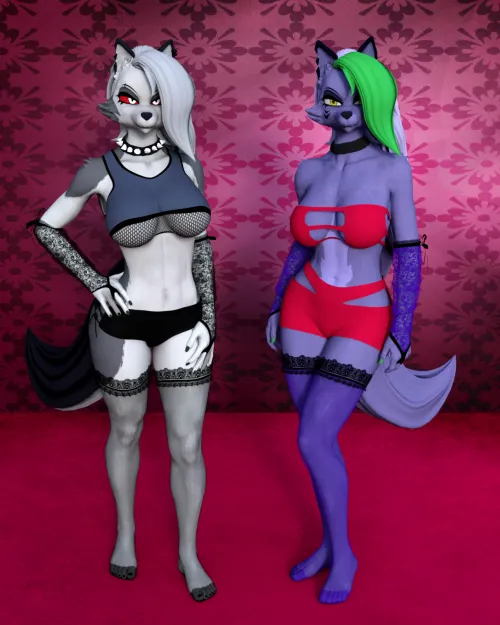 Roxanne and Loona decide to celebrate her last night in town by heading out to Ozzie’s Club (SoleMann) by SoleMann_