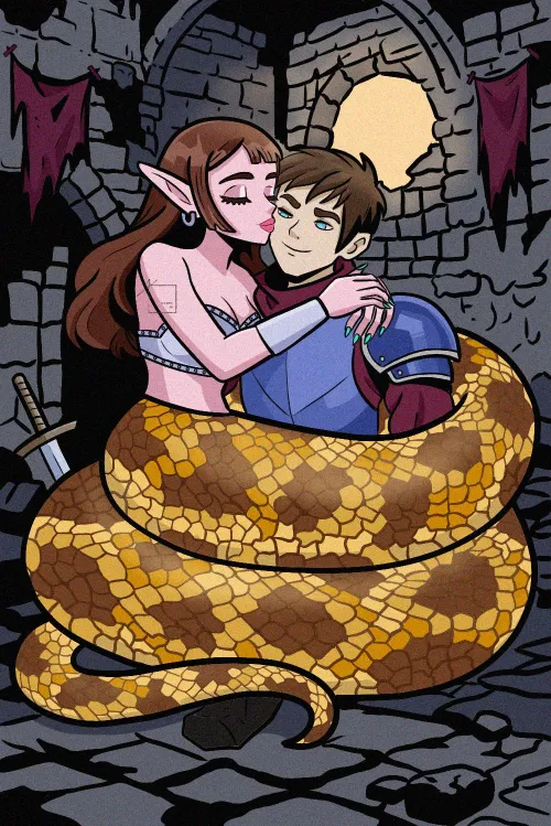 Ruined Castle Companions (art done by me) by xchelqii