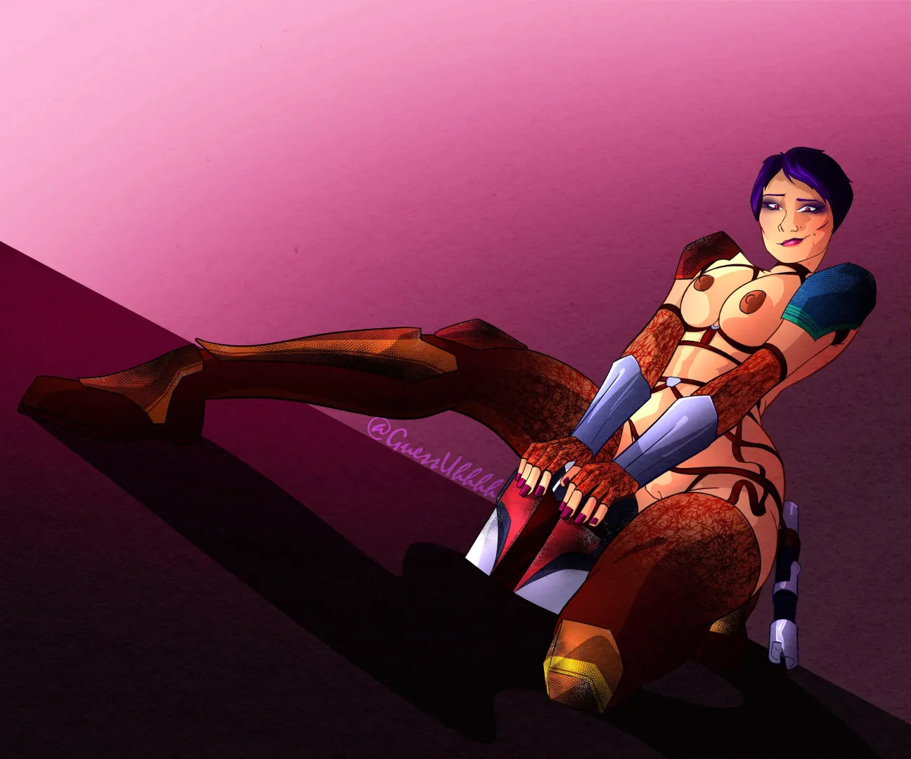 Sabine Wren pinup by me (GuessUhhhh) posted by GuessUhhhh