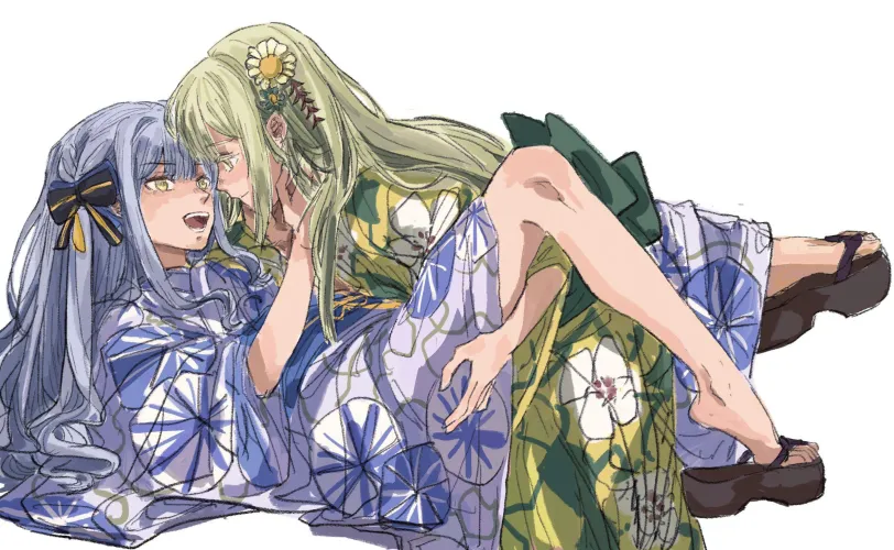 Sakiko and Mutsumi [BanG Dream!] (むぎわら) by MartyrOfDespair