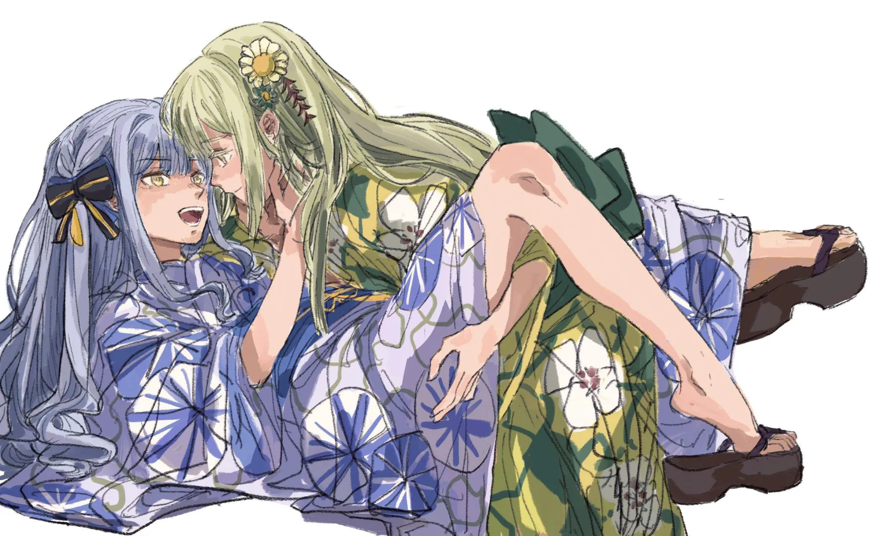 Sakiko and Mutsumi [BanG Dream!] (むぎわら) posted by MartyrOfDespair