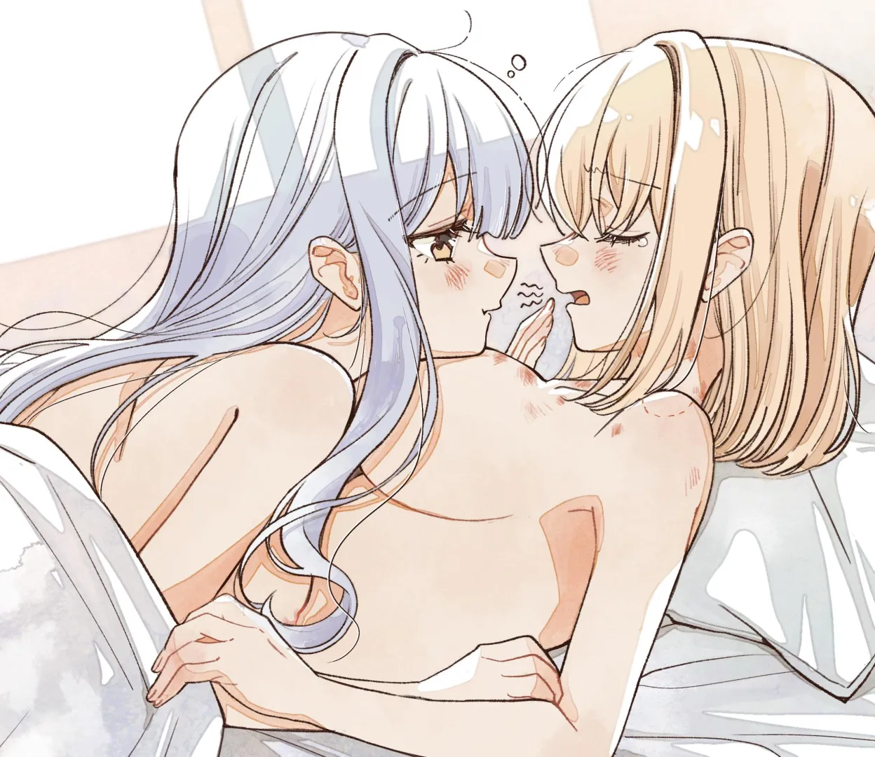 Sakiko leaving hickies on Uika’s breasts [BanG Dream!] (くもり) posted by MartyrOfDespair