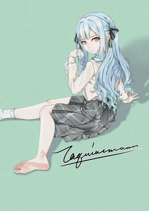 Sakiko with one sock off [BanG Dream!] (Taquia) by MartyrOfDespair