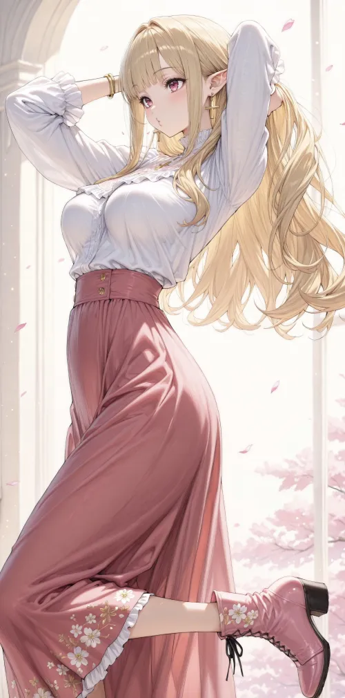 Sakura Elf by WoolsonDaSheep