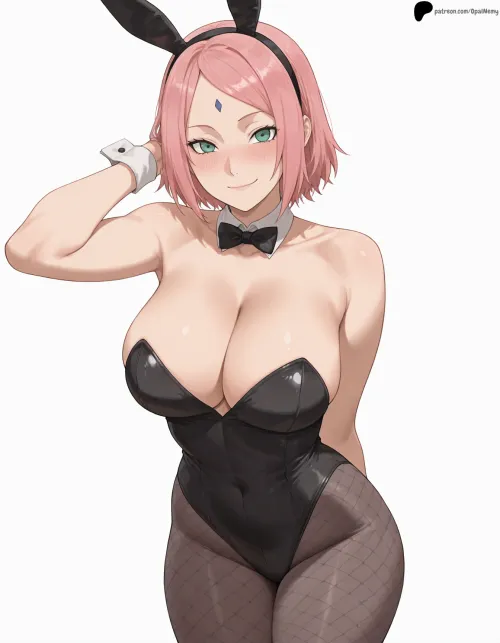 Sakura playboy bunny by OpalNemy