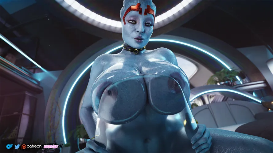 Samara squeezing her big tits! (Vixen3D) by the_afterlifeTV