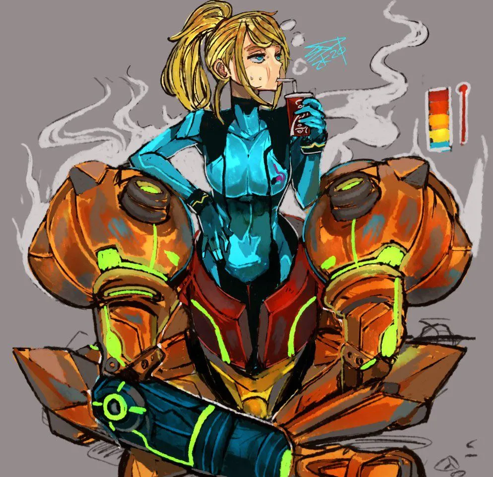 Samus aran after a normal day.(samusduran) posted by Gappfer