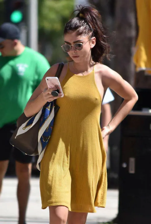 Sarah Hyland checking BroadwayNSFW. by Great_Maintenance185