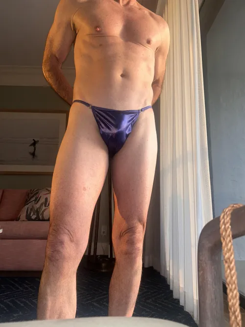 Satin tanga by Satin_Strings