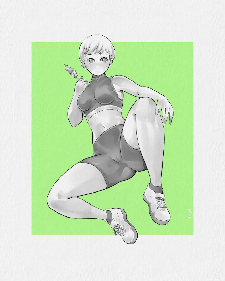 Satonaka (P4DAN) - Sketch by me posted by Watse_Comms