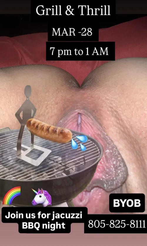 Saturday 28 BBQ Jacuzzi couples and unicorns by Technical-Dress-8424