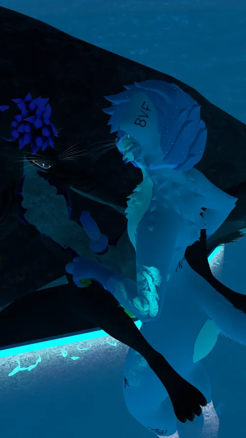 Saw (someone) chilling at the pool, Had to go say hi~ (more pictures on twitter link) by According_Aerie_8848