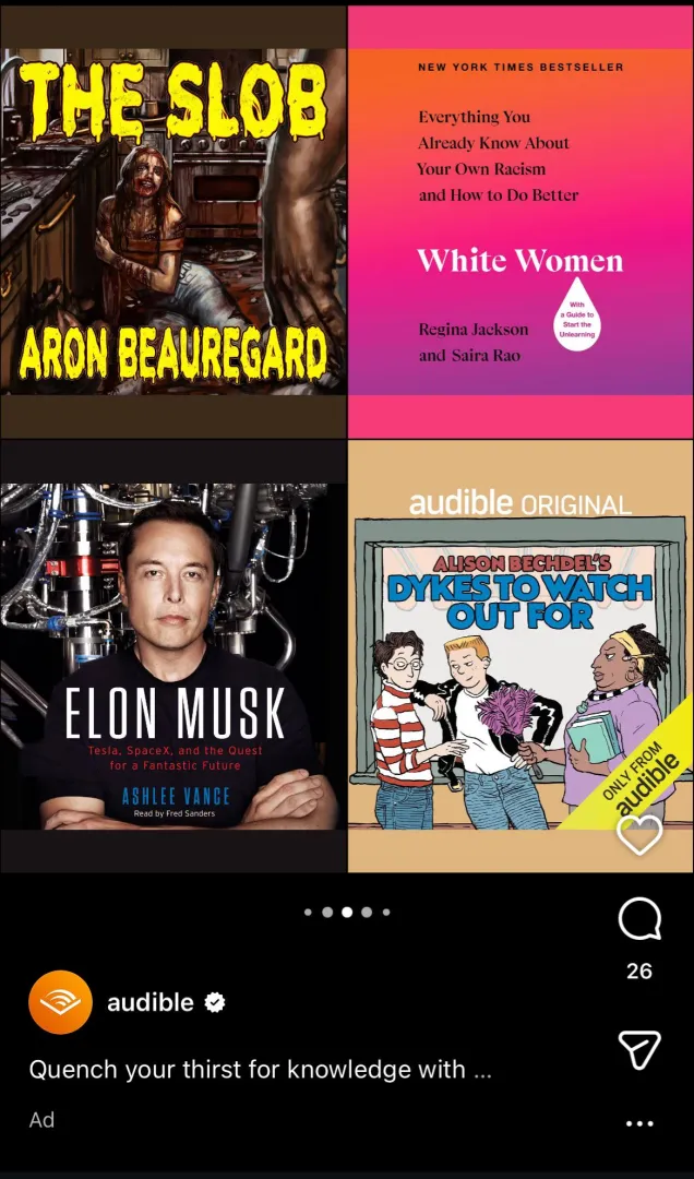 Saw this ad and have been inspired to re*d a b**k. Which one should I start with? posted by plataeueuuauae