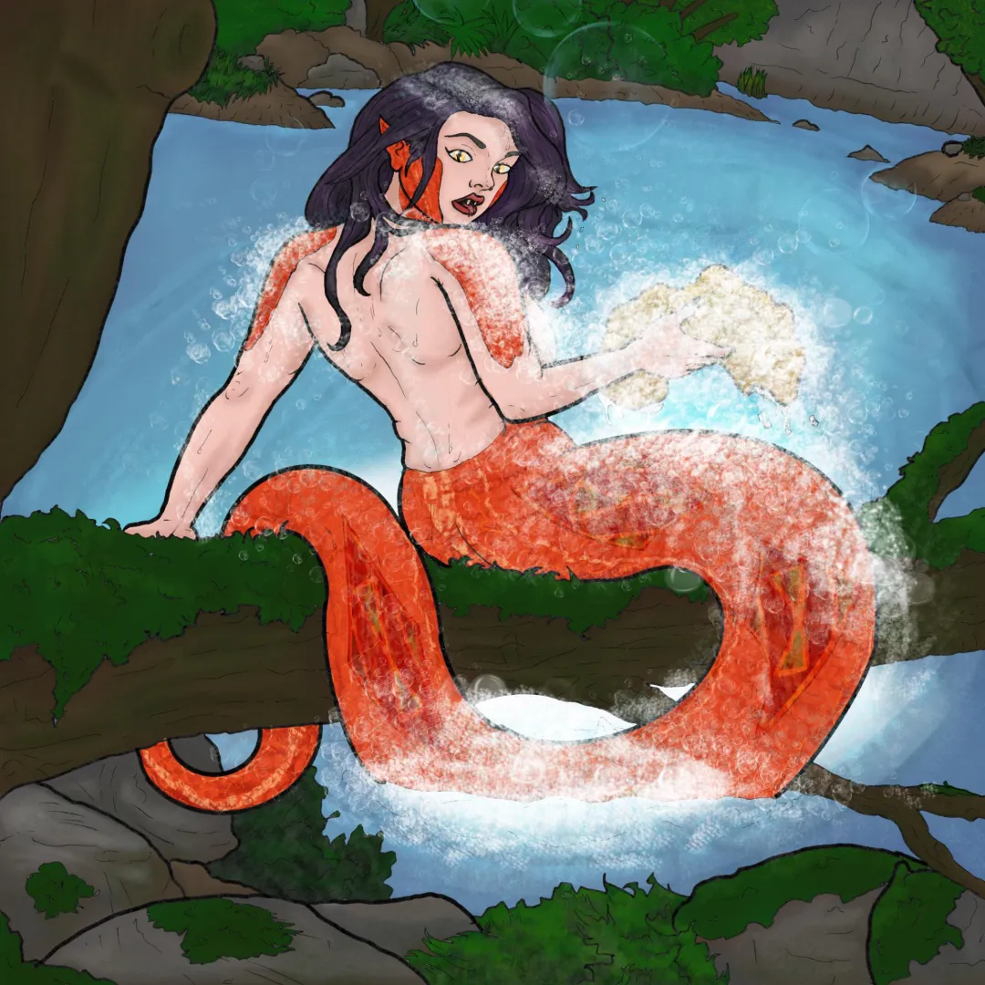 Scale back and relax (original artwork by me, procreate, 2026) posted by NewChapterComix