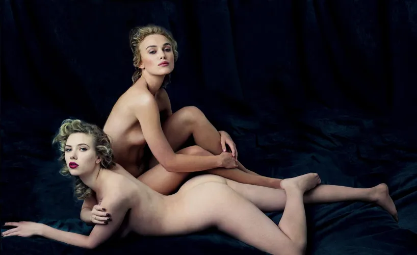 Scarlett Johansson and Keira Knightley by TheNamesBart