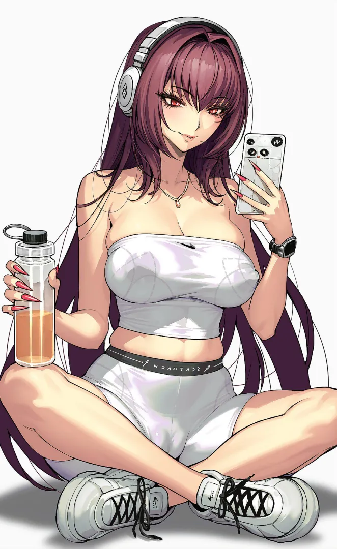 Scathach posted by WoolsonDaSheep
