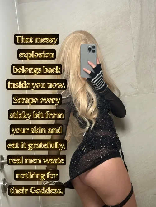 Scrape your mess off and swallow it for me by CutLuxie