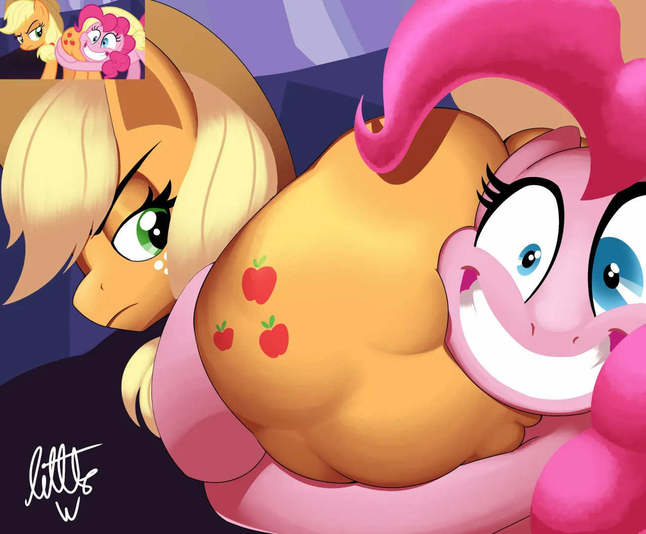 Screencap applexpie (Artist Littleuwu20 aka me) posted by LittleuwuPony